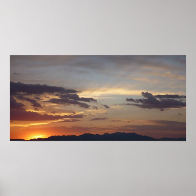 Poster Sunset du Nouveau-Mexique (Devant)