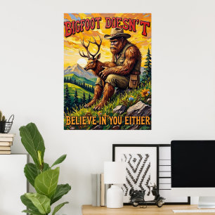 Poster Sunset Embrace : Sasquatch et la gentillesse de la