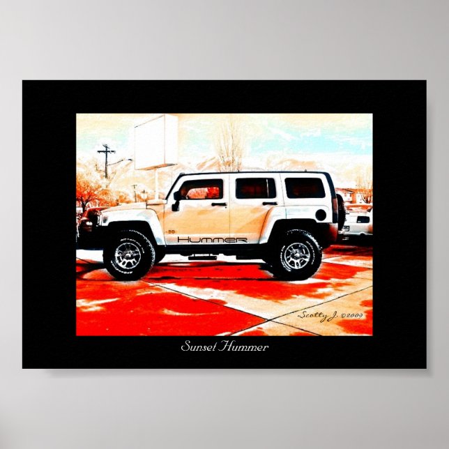 Poster "Sunset Hummer" © 2010 S.J. (Devant)
