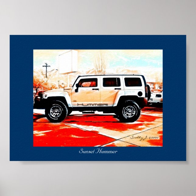 Poster "Sunset Hummer" © 2010 S.J. (Devant)
