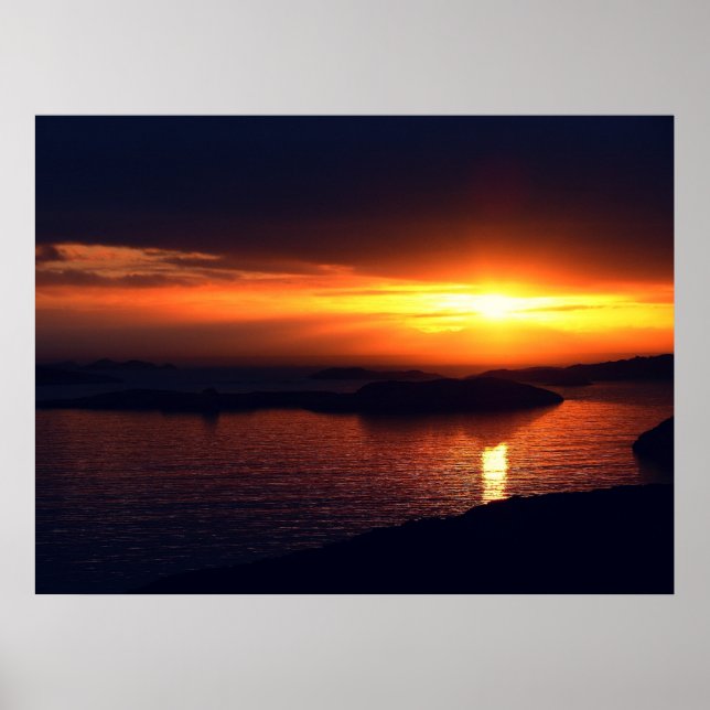 Poster Sunset Norvège 09 (Devant)