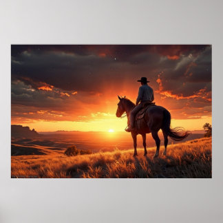 Poster Sunset occidental (24 x 36)