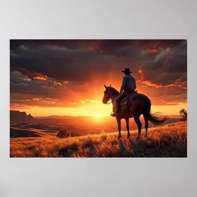 Poster Sunset occidental (24 x 36) (Devant)