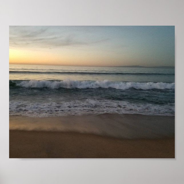 Poster Sunset plage (Devant)