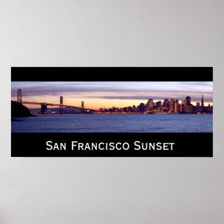 Poster Sunset San Francisco