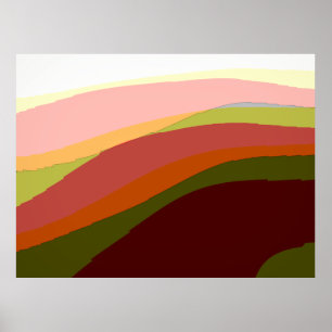 Poster Sunset Vibes Art Abstrait 206