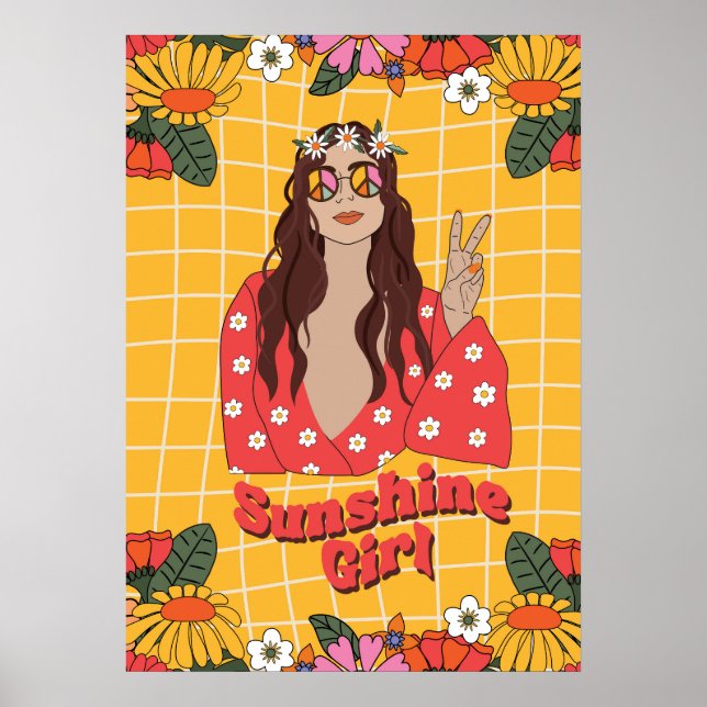 Poster Sunshine Girl super rétro (Devant)