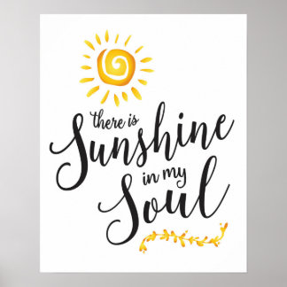 Poster Sunshine in my Soul Art Print