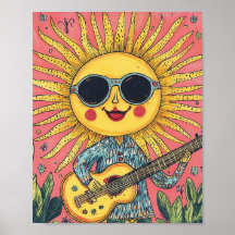 Sunshine Jouer de la guitare