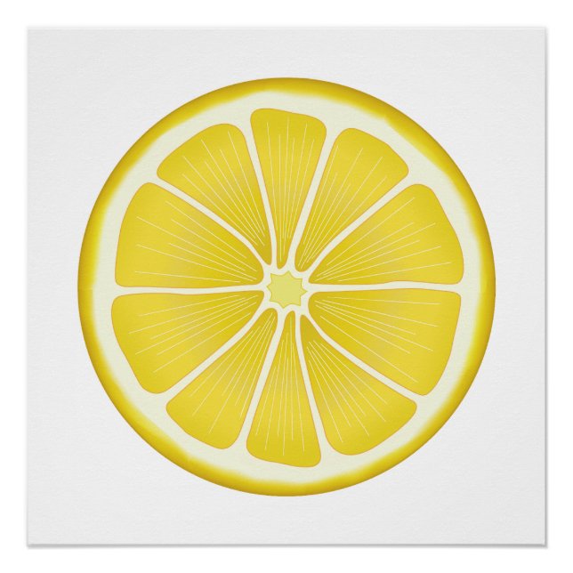 Poster Sunshine Lemon Wall Art (Devant)