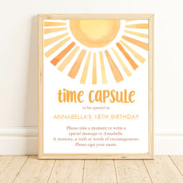 Poster Sunshine Time Capsule 1er anniversaire sans sexe