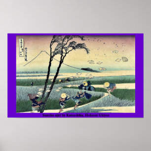 Poster Sunshu ejiri by Katsushika, Hokusai Ukiyoe