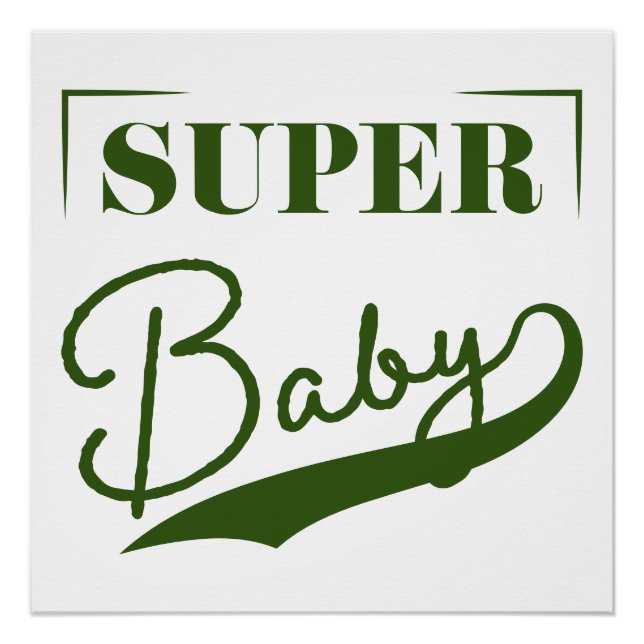 Poster Super bébé (Devant)