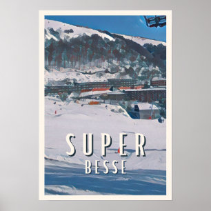 Poster Super Besse Station de ski