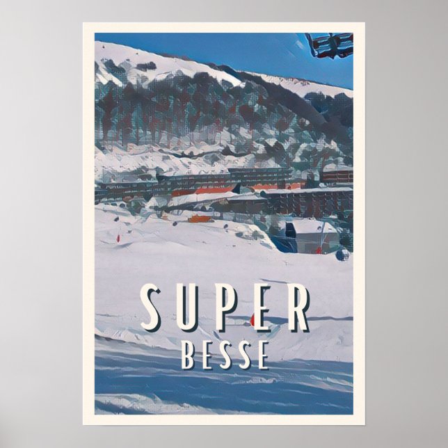 Poster Super Besse Station de ski (Devant)