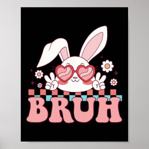 Poster Super Bruh Mème Dit Joyeux Pâques Jour de Bruh Boy