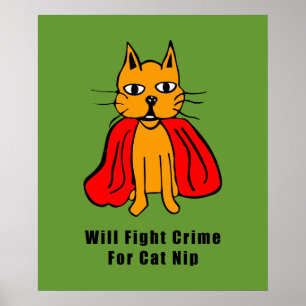 Poster Super Cat Fight Crime For Catnip ( ajoutez votre n