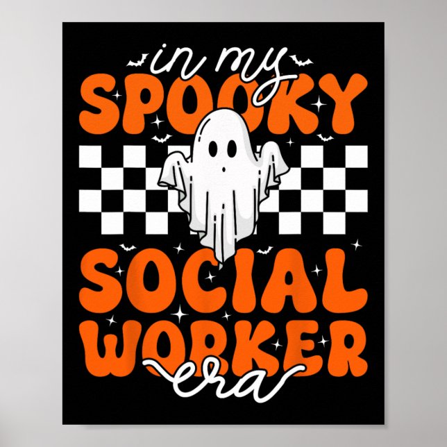 Poster Super Dans Mon Travail Social Éffrayant Era Cute G (Devant)