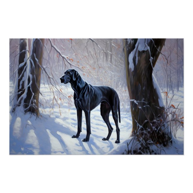 Poster Super Danse Laisser Neige Noël (Devant)