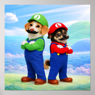 Poster "Super Doggio Bros"