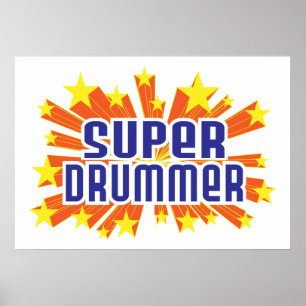 Poster Super Drummer