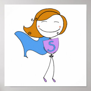 Poster Super Girl Redhead