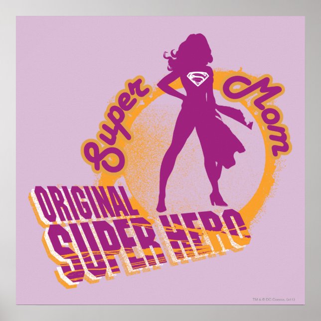Poster Super Hero original Super Maman (Devant)