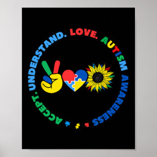 Poster Super-héros pour enfants autistes Signe de la main