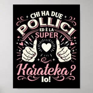 Poster Super Karateka - Cadeau Karaté Fille Karaté Femme