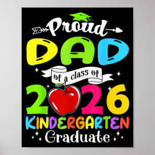 Poster Super papa fier de la promotion 2026 famille génia