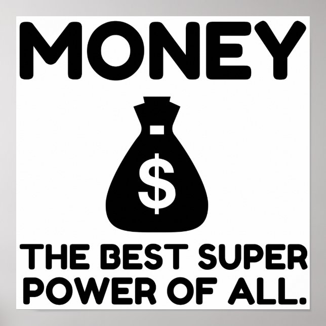 Poster Super puissance monétaire (Devant)
