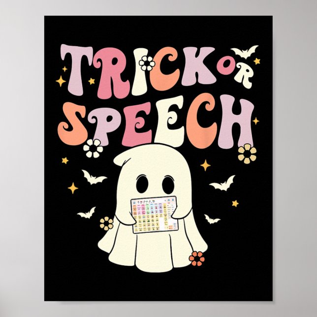 Poster Super Trace Ou Voix Slp Aac Ghost Halloween Cos (Devant)