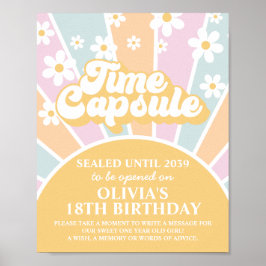 Poster Super Un soleil premier anniversaire Capsule heure