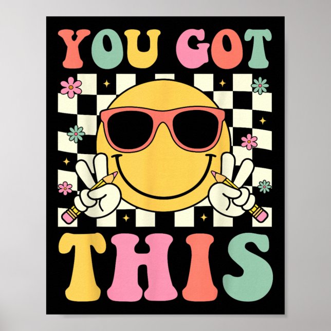 Poster Super Vous Avez Ce Smile Face Testing Day Enseigna (Devant)