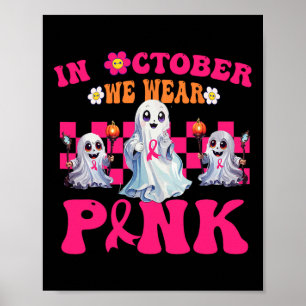Poster Super Wear Pink Breast Cancer Guerrier mignon Fant