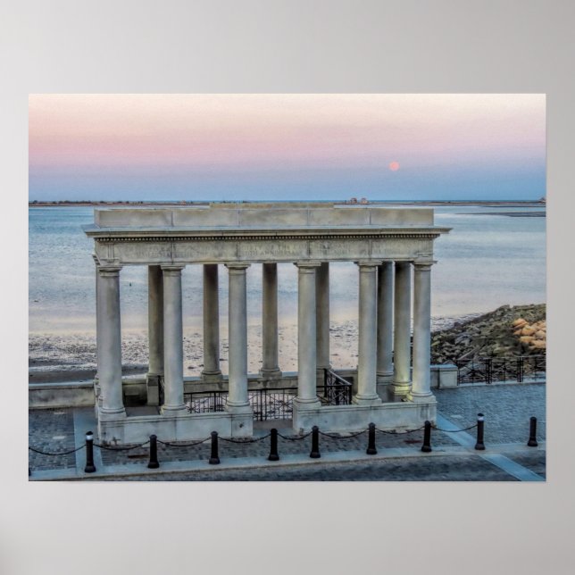 Poster Super Worm Moon Plymouth MA (Devant)