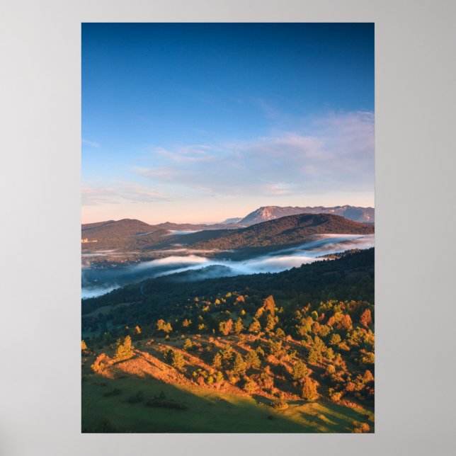 Poster Superbe paysage d'automne de Šilentabor, Slovénie (Devant)
