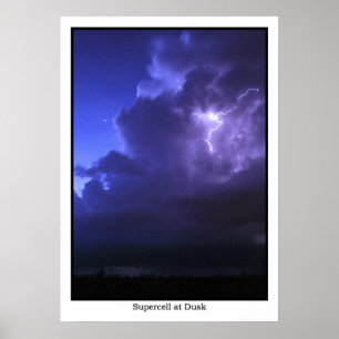 Poster Supercell au crépuscule