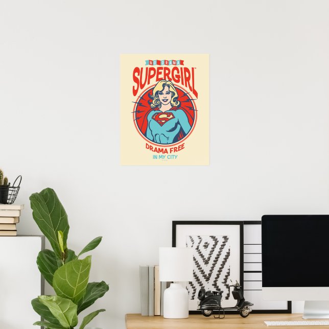 Poster Supergirl Drame Gratuit Dans Ma Ville (Bureau à domicile)