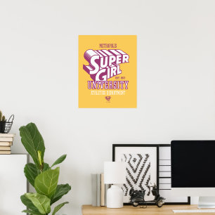 Poster Supergirl Metropolis University Athletics Départem