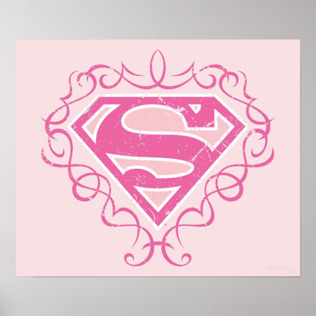 Poster Supergirl Pink Stripes (Devant)