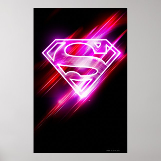 Poster Supergirl rose (Devant)
