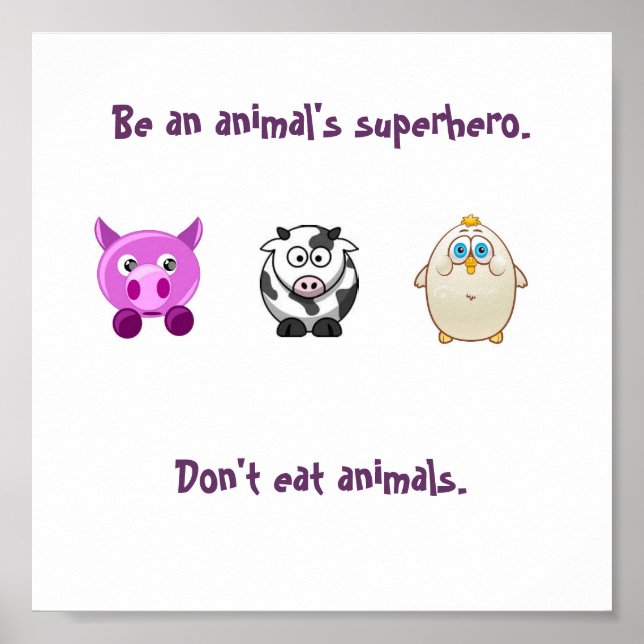 Poster Superhero animal (Devant)