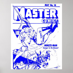 Poster Superhero Comic Book Cover Retro Vintage Volume 01