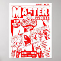 Superhero Comic Book Cover Retro Vintage Volume 01