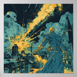Poster Superhero de la bande dessinée