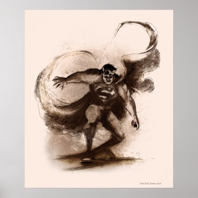 Poster Superman du café (Devant)