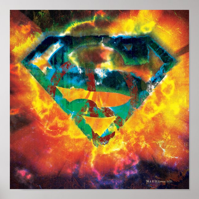 Poster Superman S-Shield | Logo à l'étroit pour la paix (Devant)