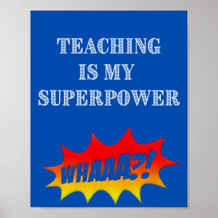 Poster Superpouvoirs de l'enseignant