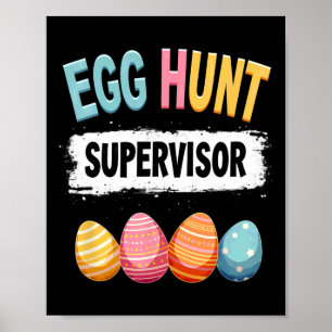 Poster Superviseur de la chasse aux oeufs de Pâques 1